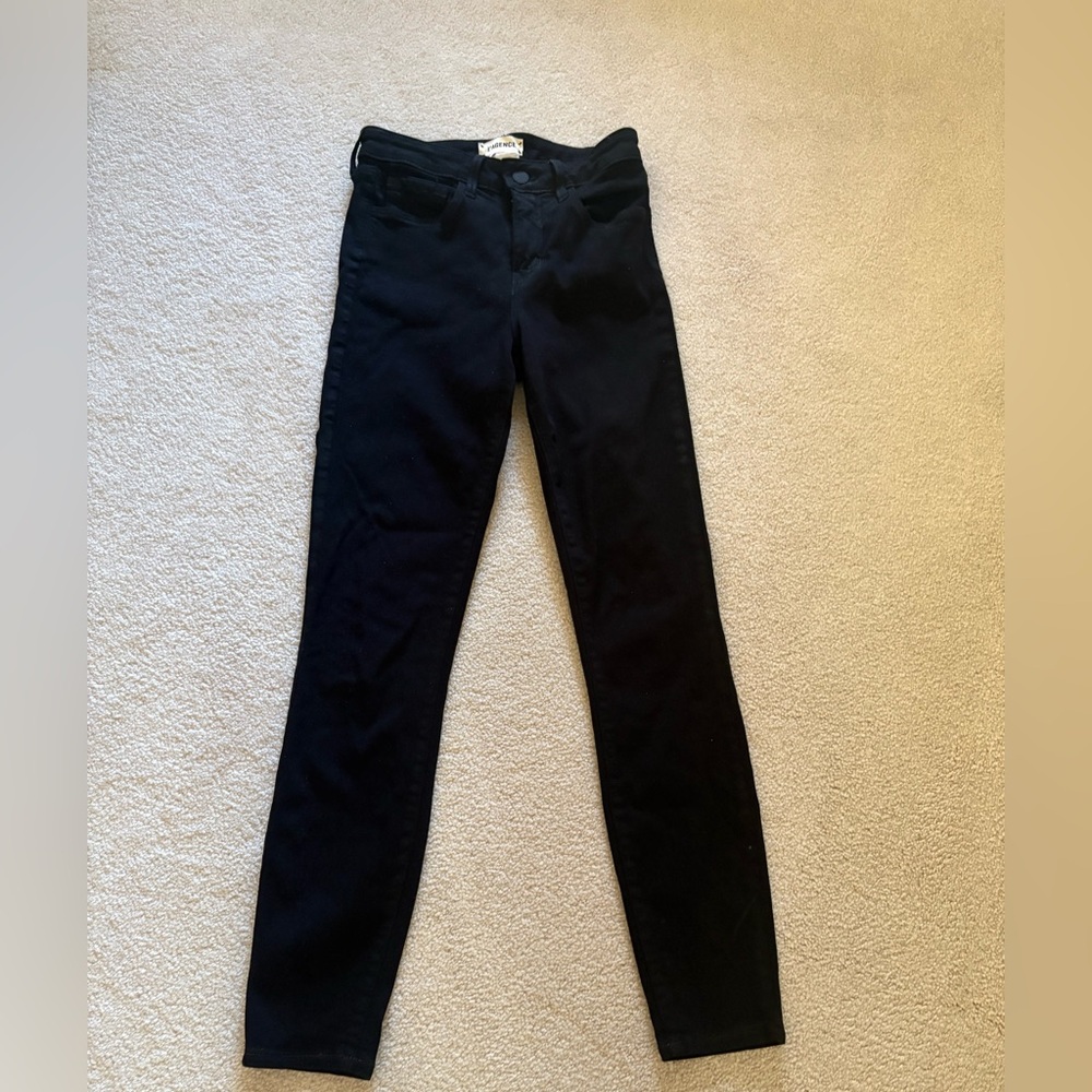 L’AGENCE Black skinny ankle jeans